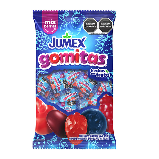 GOMITAS JUMEX 4/500 MIX BERRIES