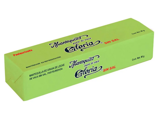 MANTEQUILLA GLORIA S/SAL 90GRS