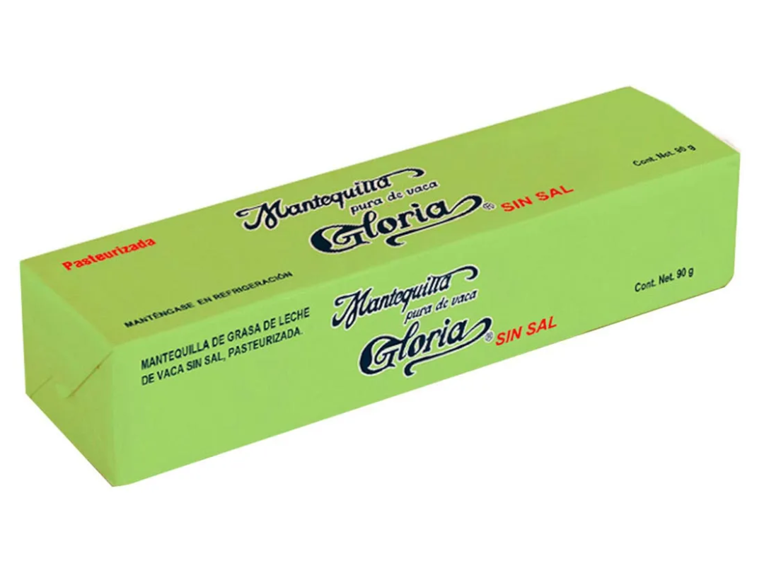 MANTEQUILLA GLORIA S/SAL 90GRS