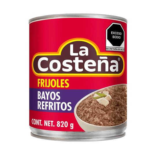 FRIJOL COSTE BAYO REFRITO 12/820GR