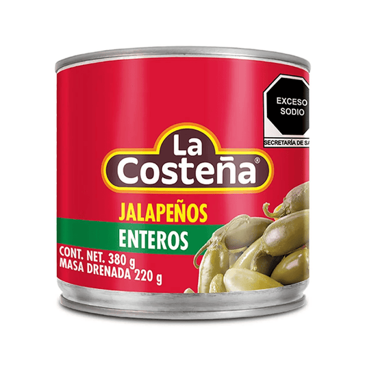 CHILES COSTE JALAPENOS 24/380GR