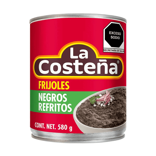 FRIJOL COSTE NEGRO REFRITO 12 580GR