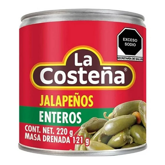 CHILES COSTE JALAPENOS 48 220GR