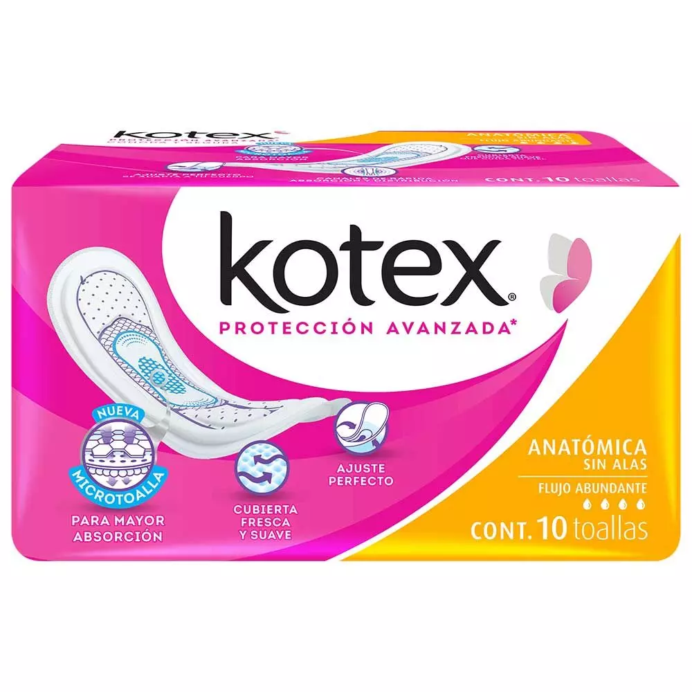 KOTEX CLAS.ANATO.S/A 12/10 PZA