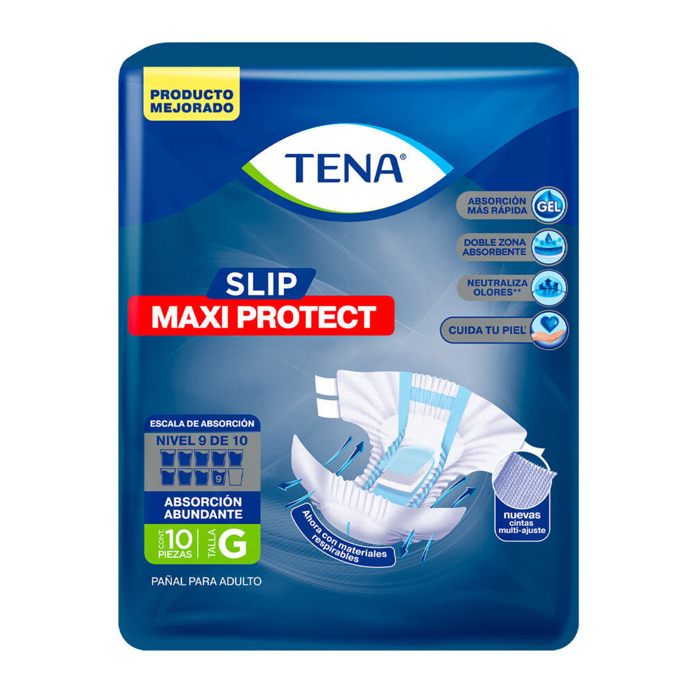 Pañales para Adulto TENA Slip Maxi Protect Talla:G 10 piezas