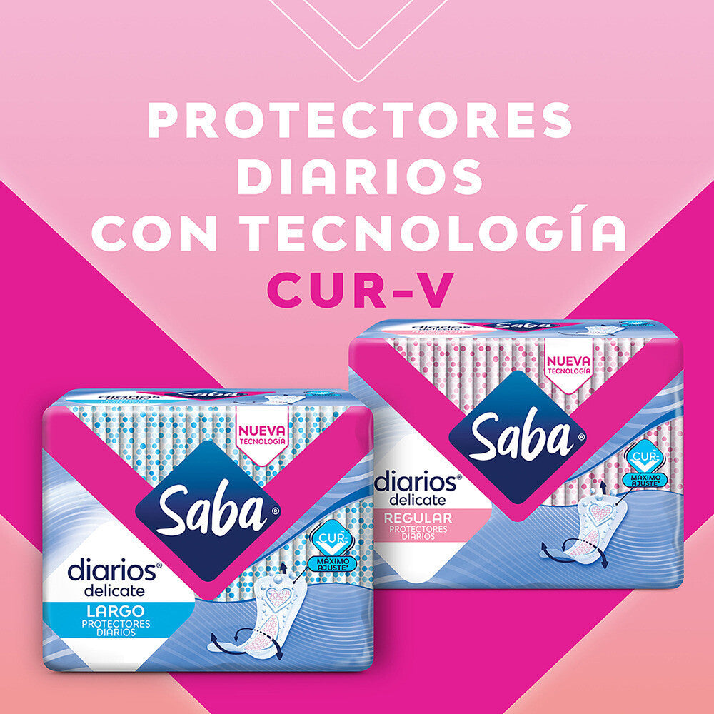 Protectores Saba Diarios Delicate Regulares 16 piezas