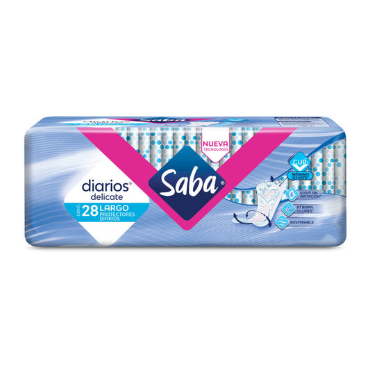 Protectores Saba Diarios Delicate Largos 28 piezas