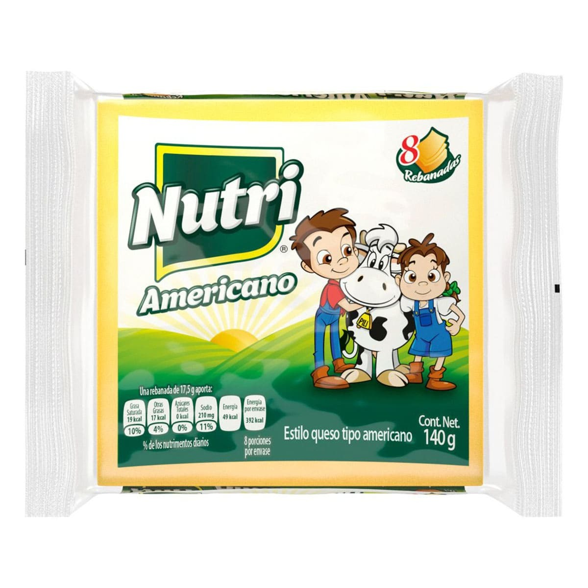 QUESO AMERICANO NUTRI 140GRS