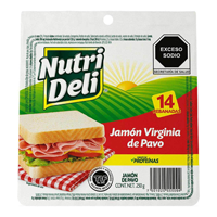 JAMON VIRGINIA PAVO NUTRI DELI 250G