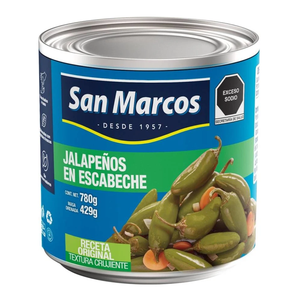 CHILES SMARC JALAPENOS 12/780GR