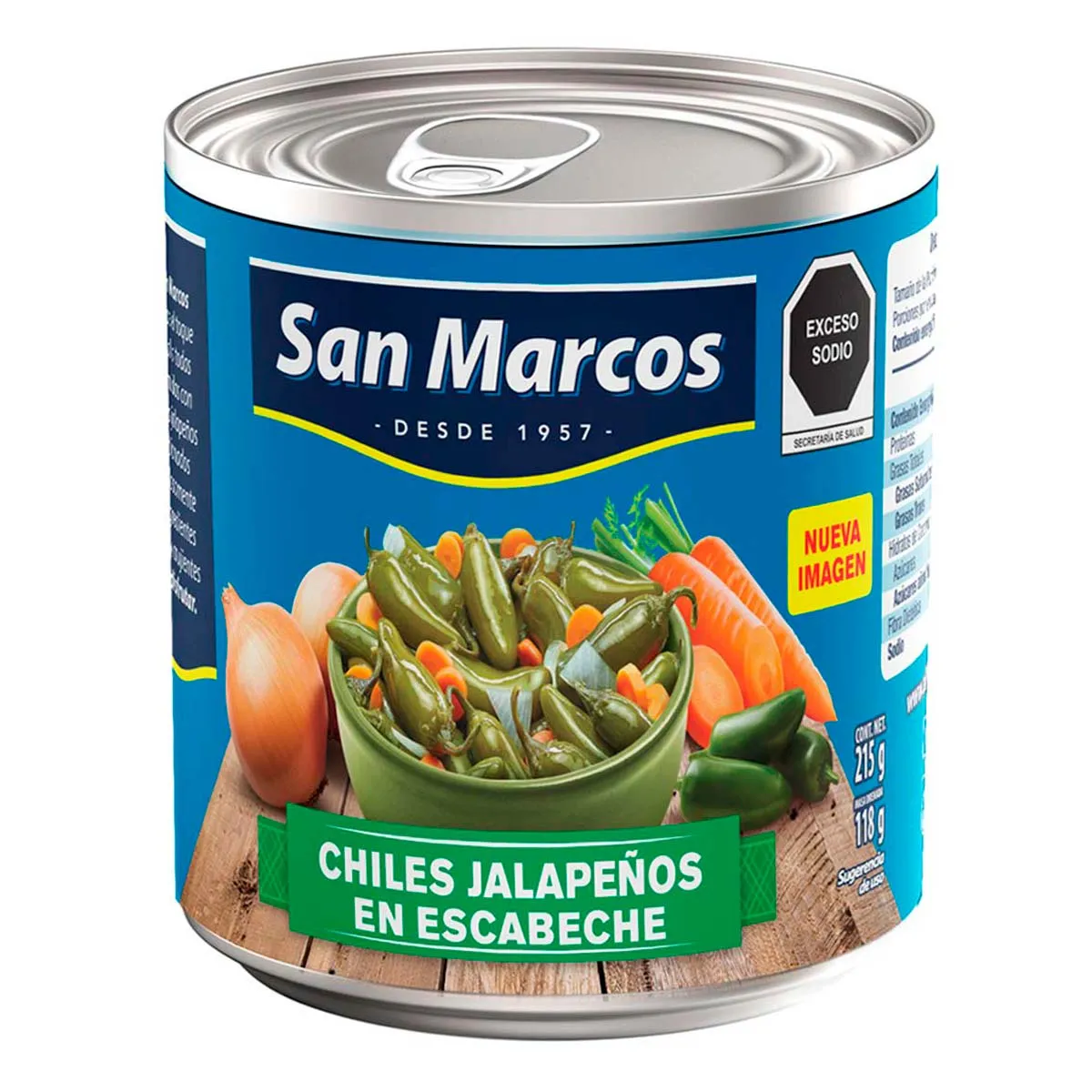 CHILES SMARC JALAPENOS 24/215GR