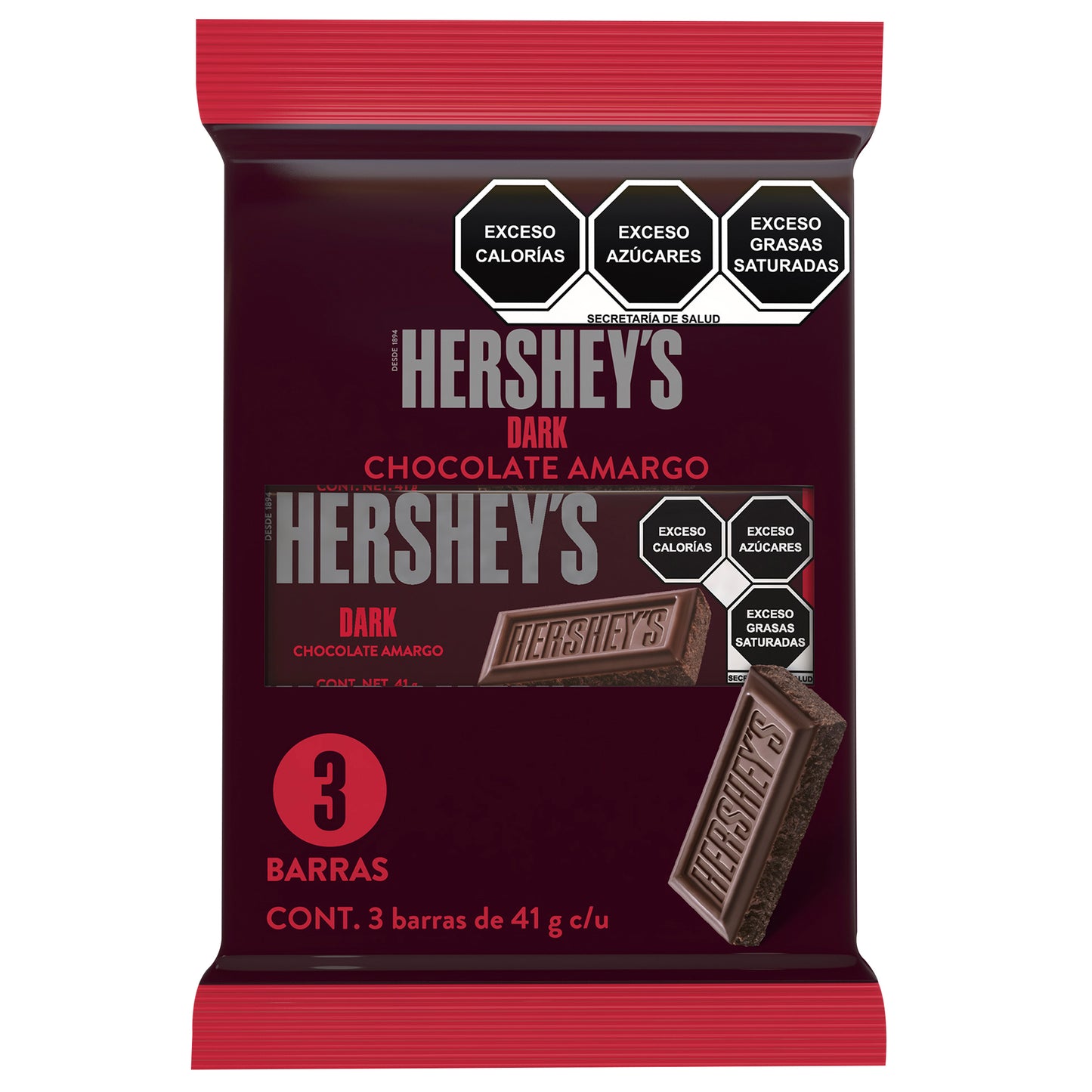 HERSHEYS BARRA CHOC AMGO 12/3/41GRS