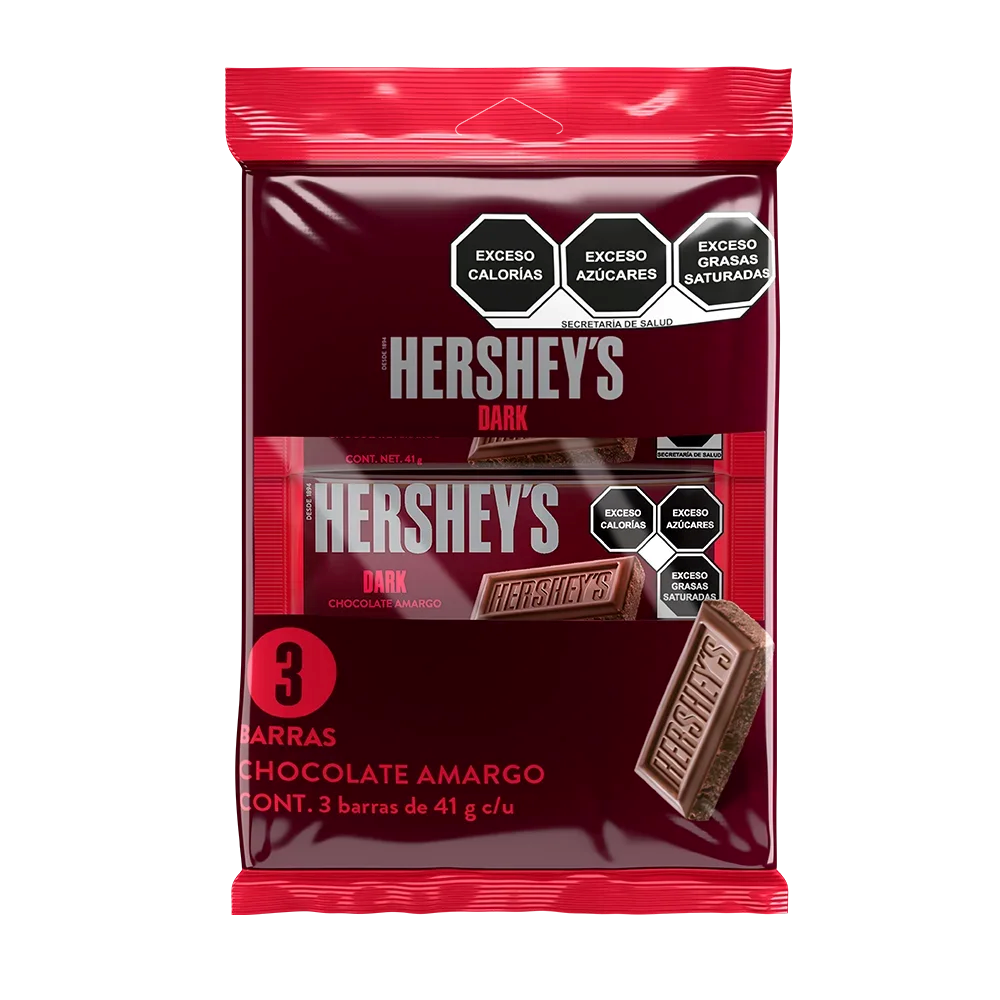 HERSHEYS BARRA CHOC AMGO 12/3/41GRS