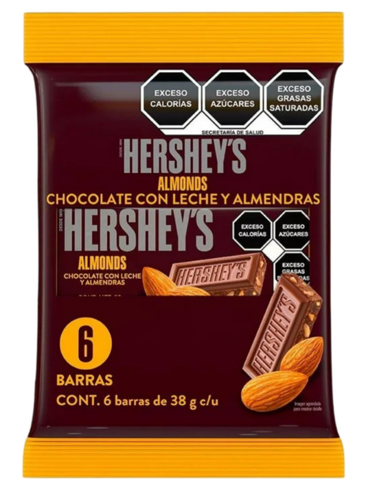 HERSHEYS BARRA ALMOND 12/6/38 GRS