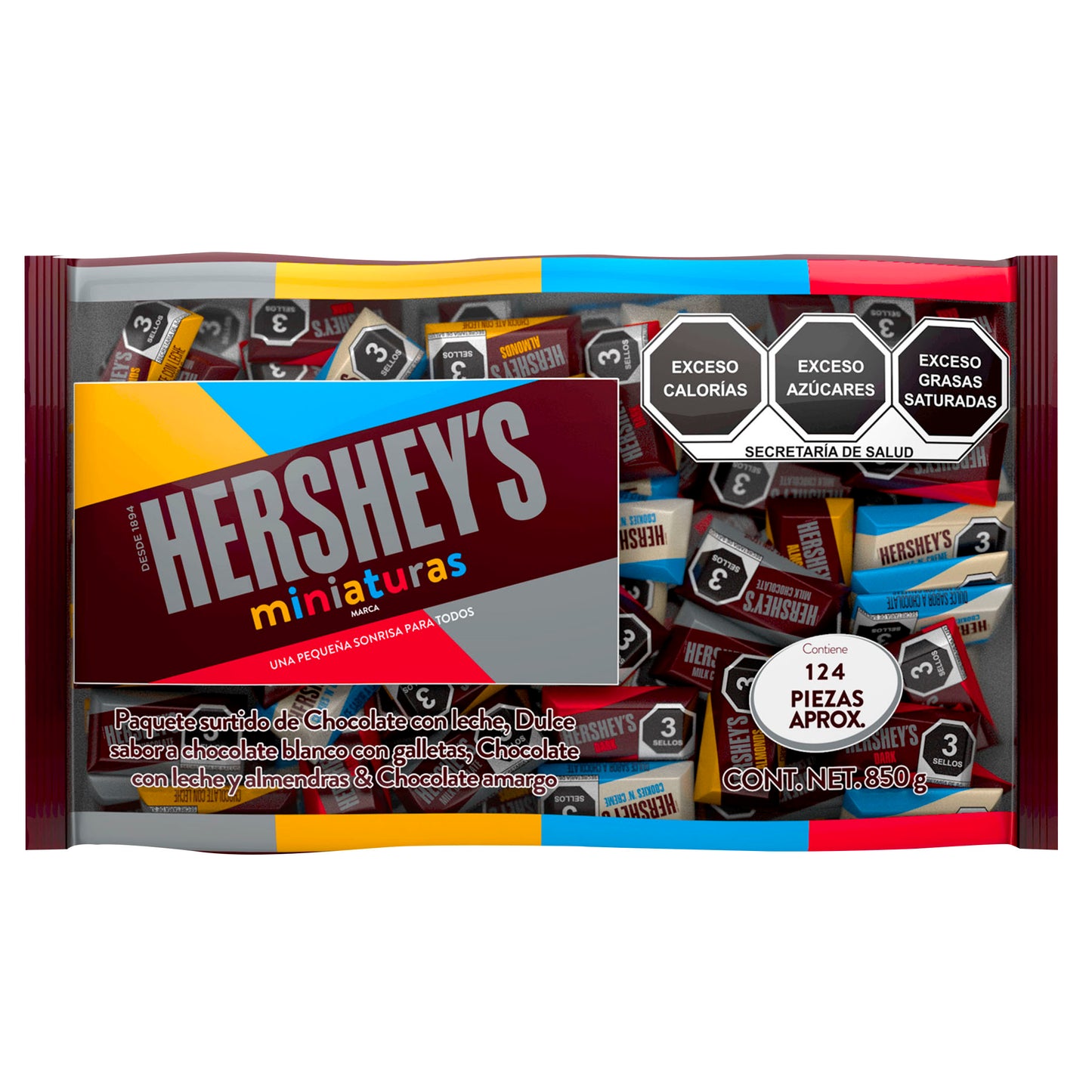 HERSHEYS BARRA MINIAT STDA 5/850 GR