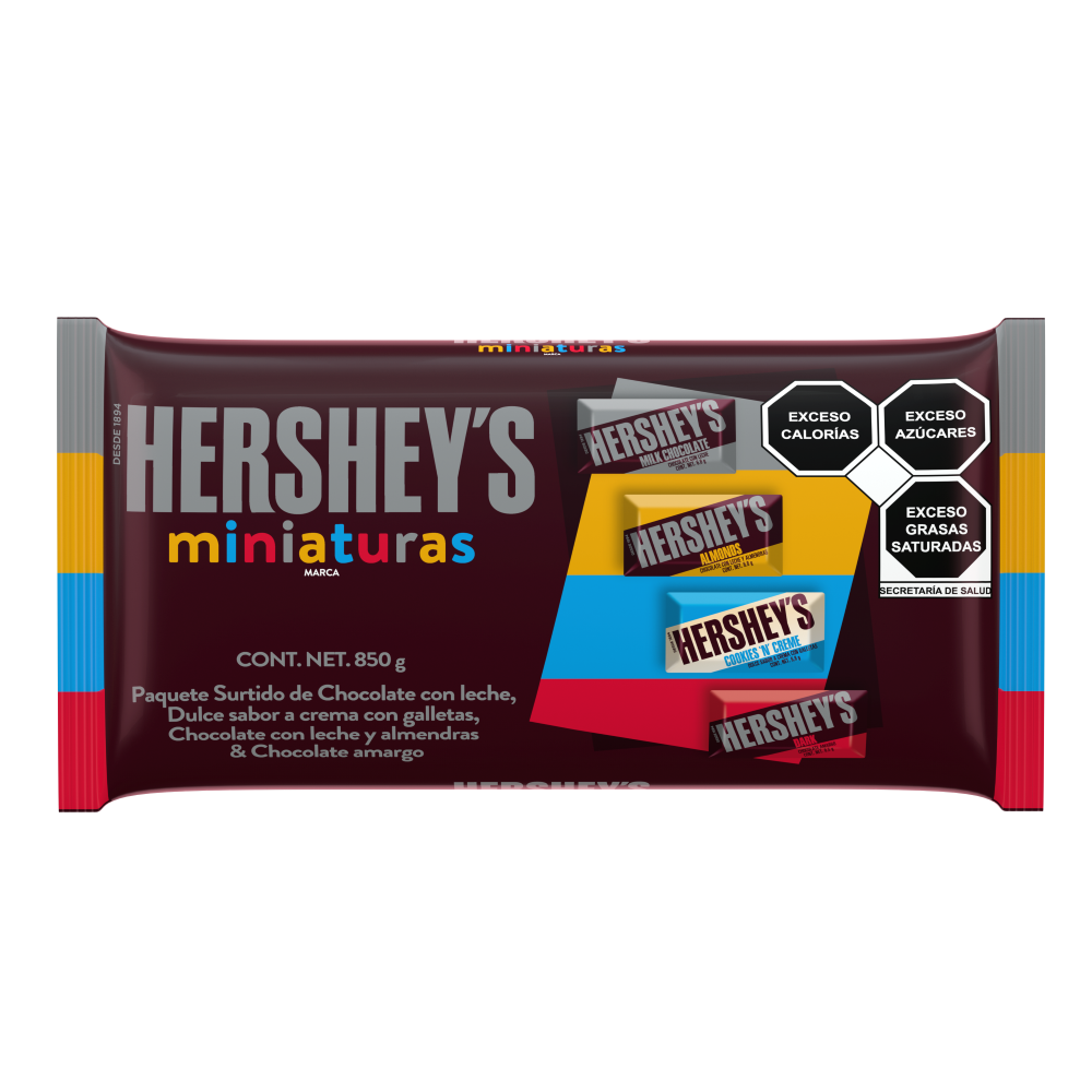 HERSHEYS BARRA MINIAT STDA 5/850 GR