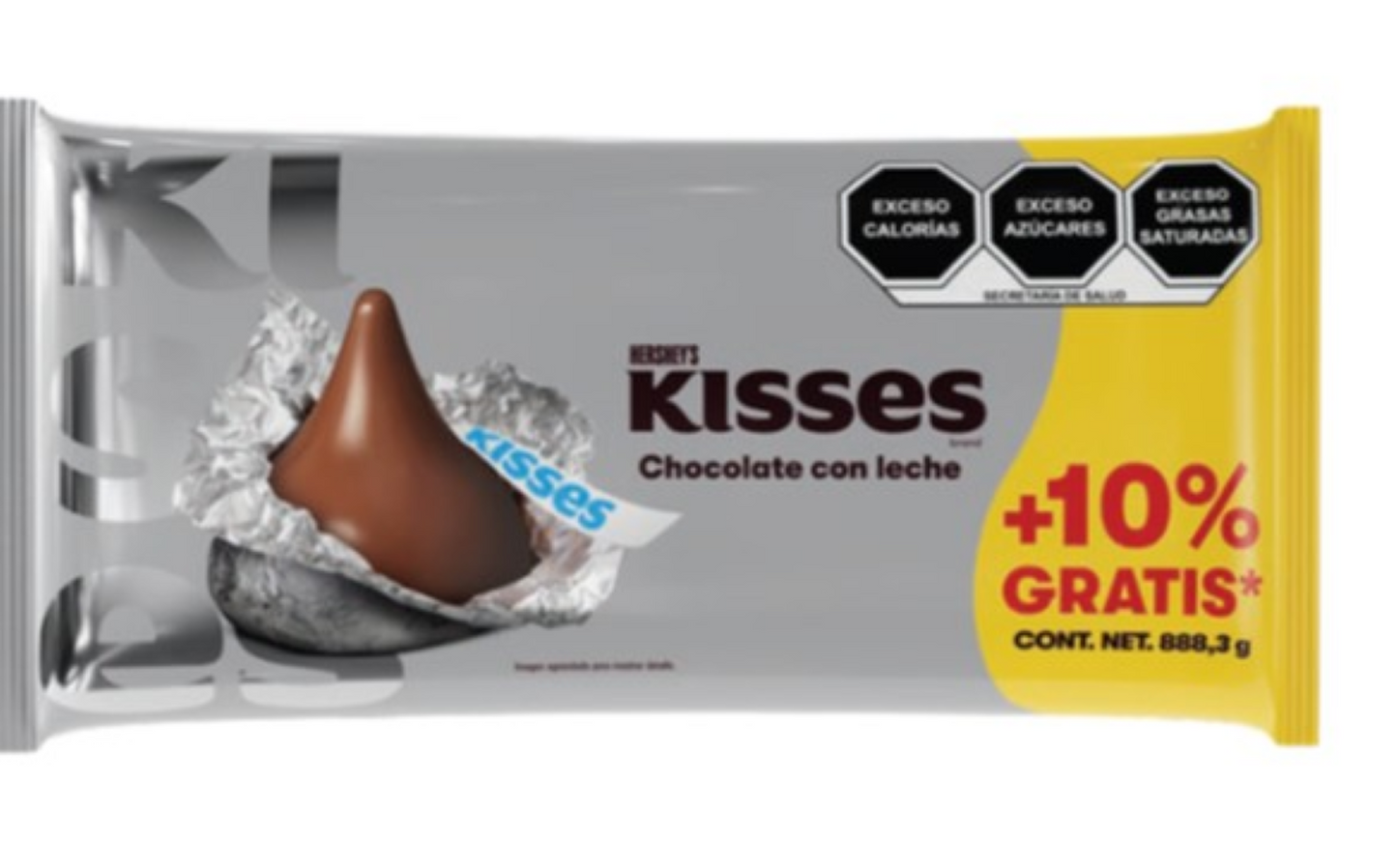 KISSES POUCH MILK 5/888 GRS