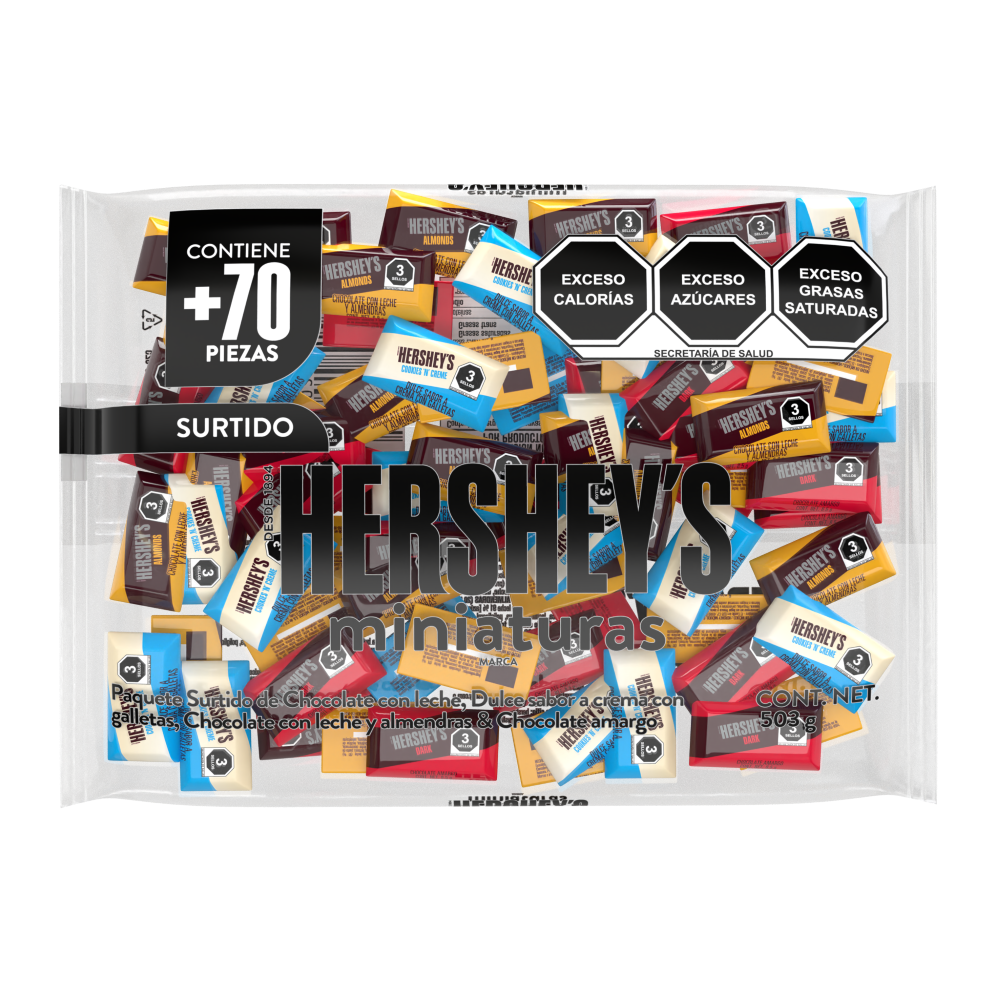 HERSHEYS BARRA MINIAT STDA 8/503 GRS