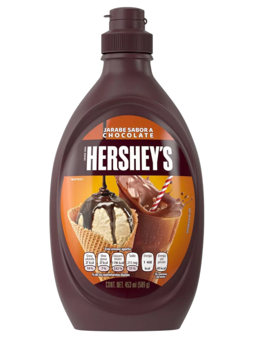 HERSHEYS SYRUP CHOCOLATE 24/589 GR