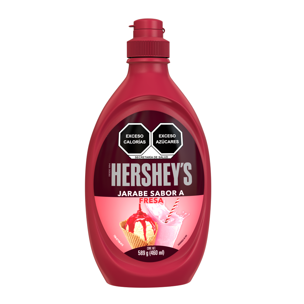 HERSHEYS SYRUP FRESA 6/589 GRS
