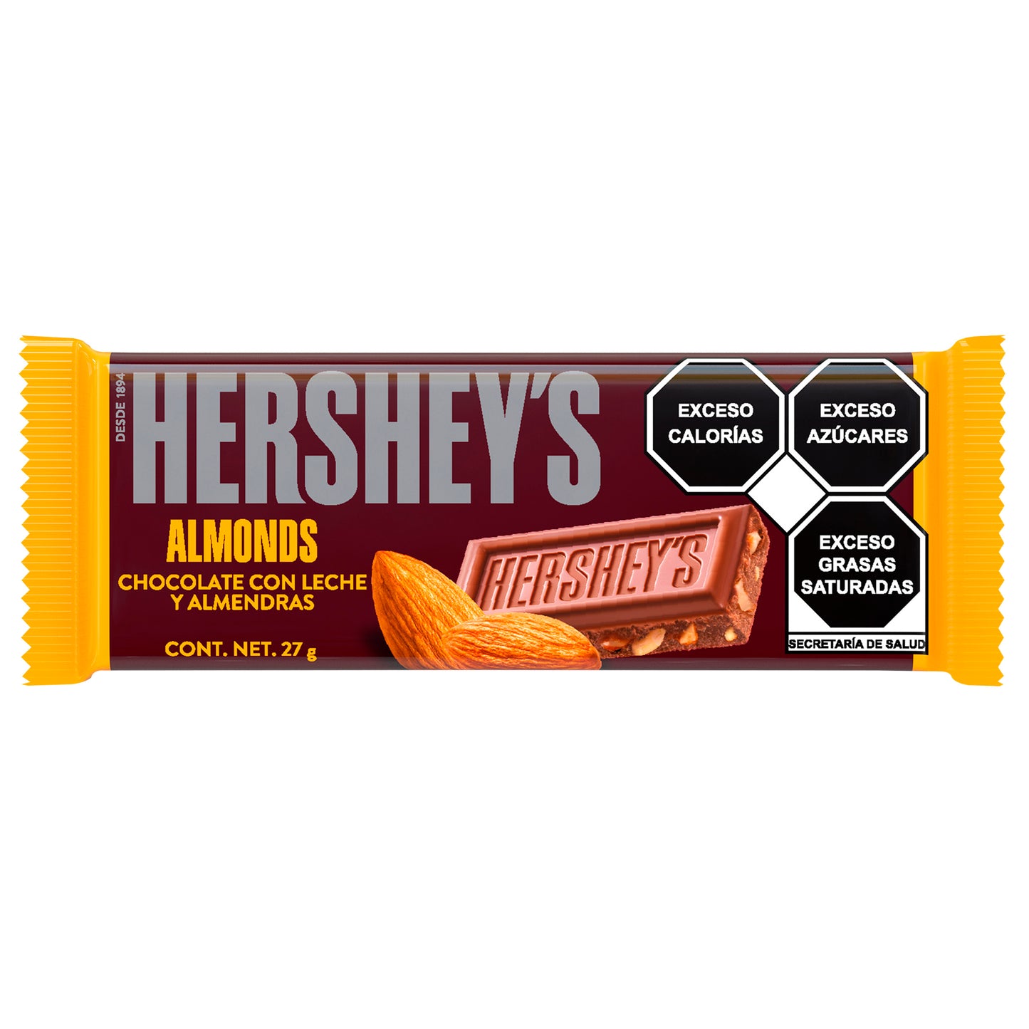 HERSHEYS BARRA ALMOND 14/6/27 PZA/CJA G