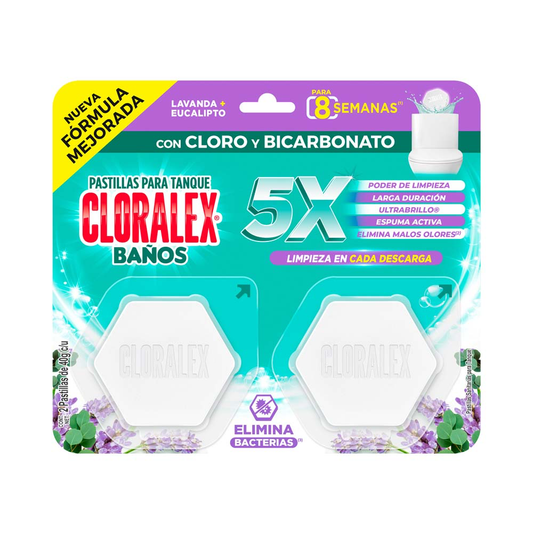CLORALEX PASTILLA LAVANDA 12/2 PZAS