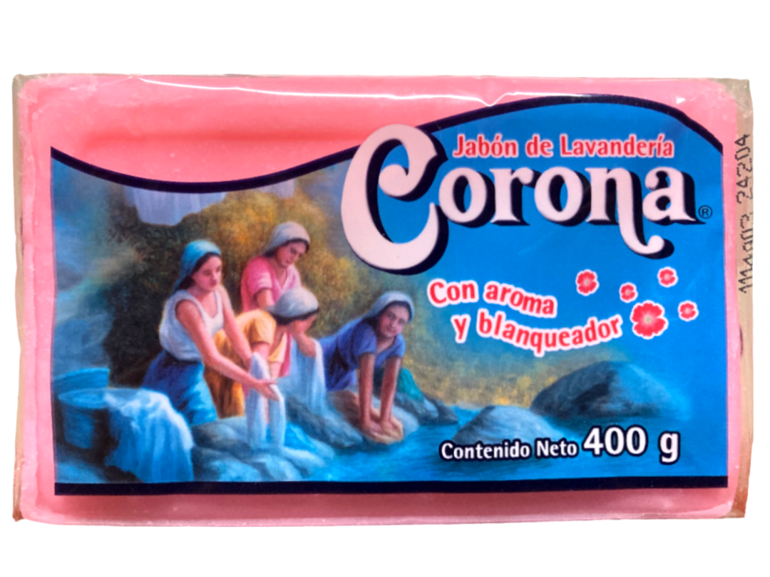 JABON CORONA LAVAN. 25/400 C/ENV ROSA