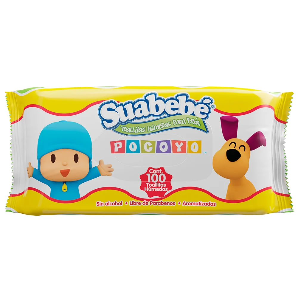 TOALLITA HUM.POCOYO 12/100 PZAS