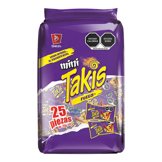 BARCEL MINI TAKIS FUEGO 3/25 PZAS