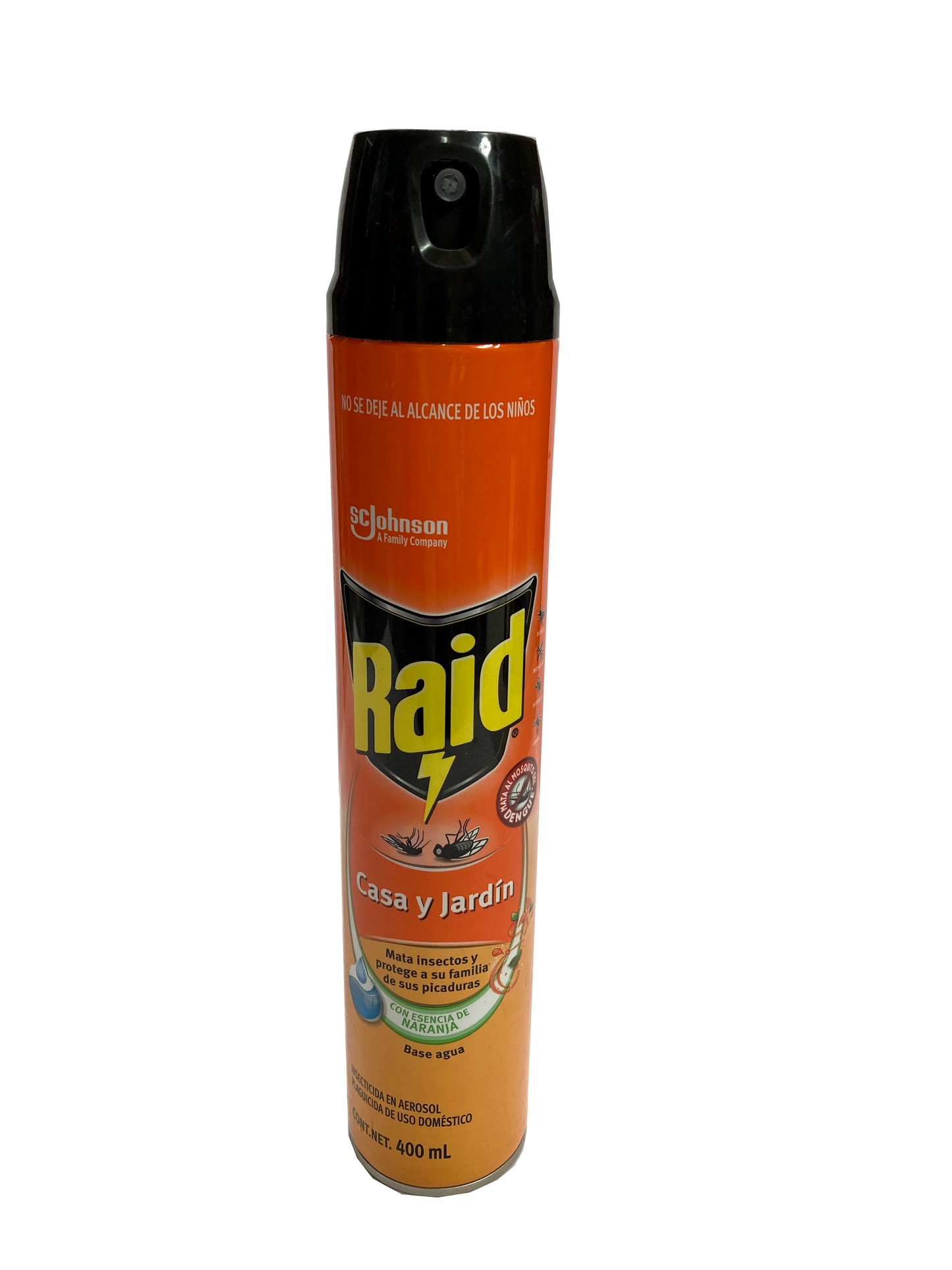 RAID CASA Y JARDIN 12/400ML AR NARANJA