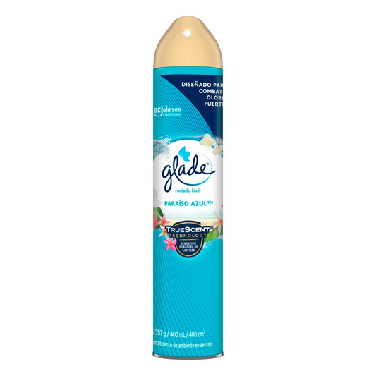 GLADE AERO 12/400ML PARAISO AZUL