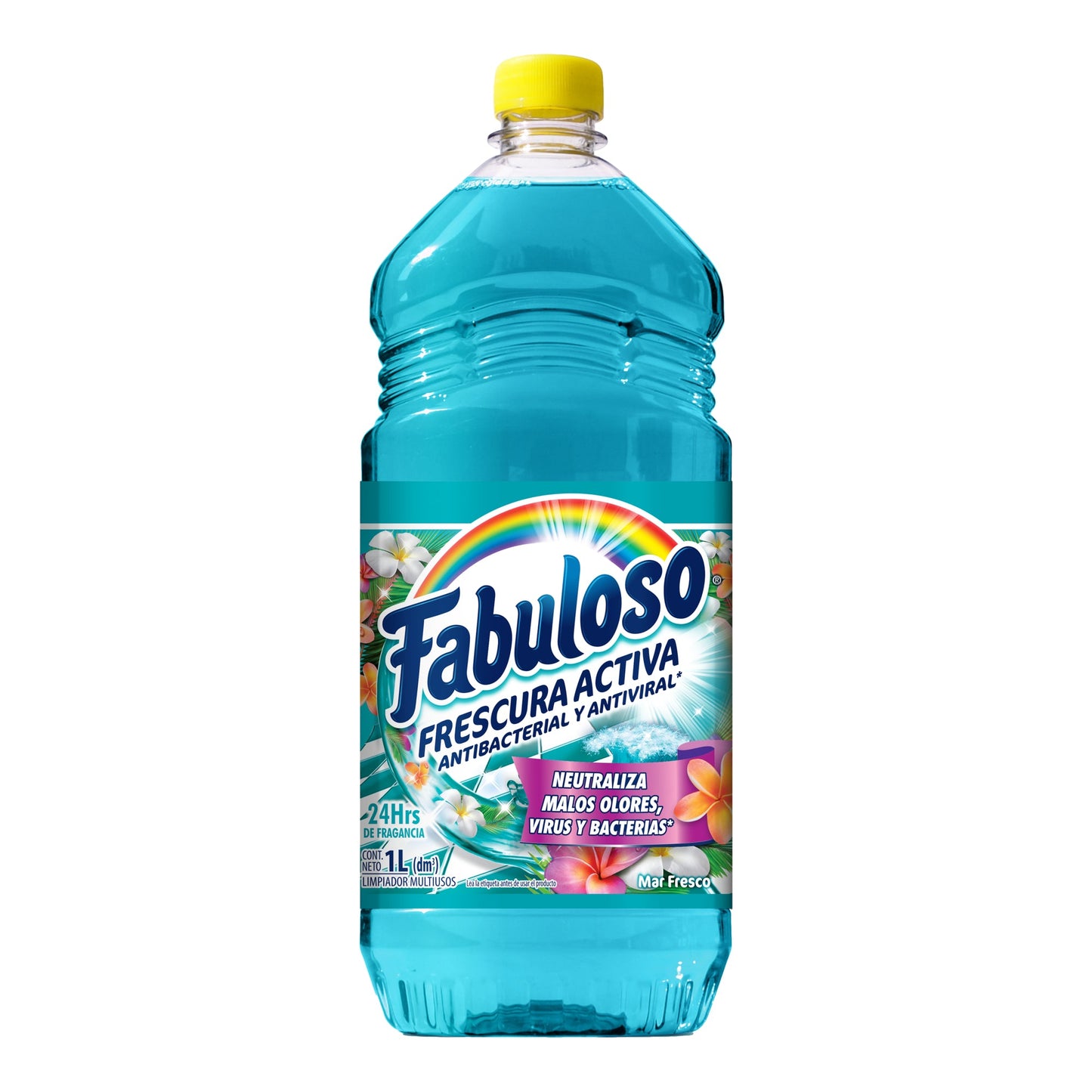 Limpiador Líquido Multiusos Fabuloso Frescura Activa Antibacterial Mar Fresco de 1 l