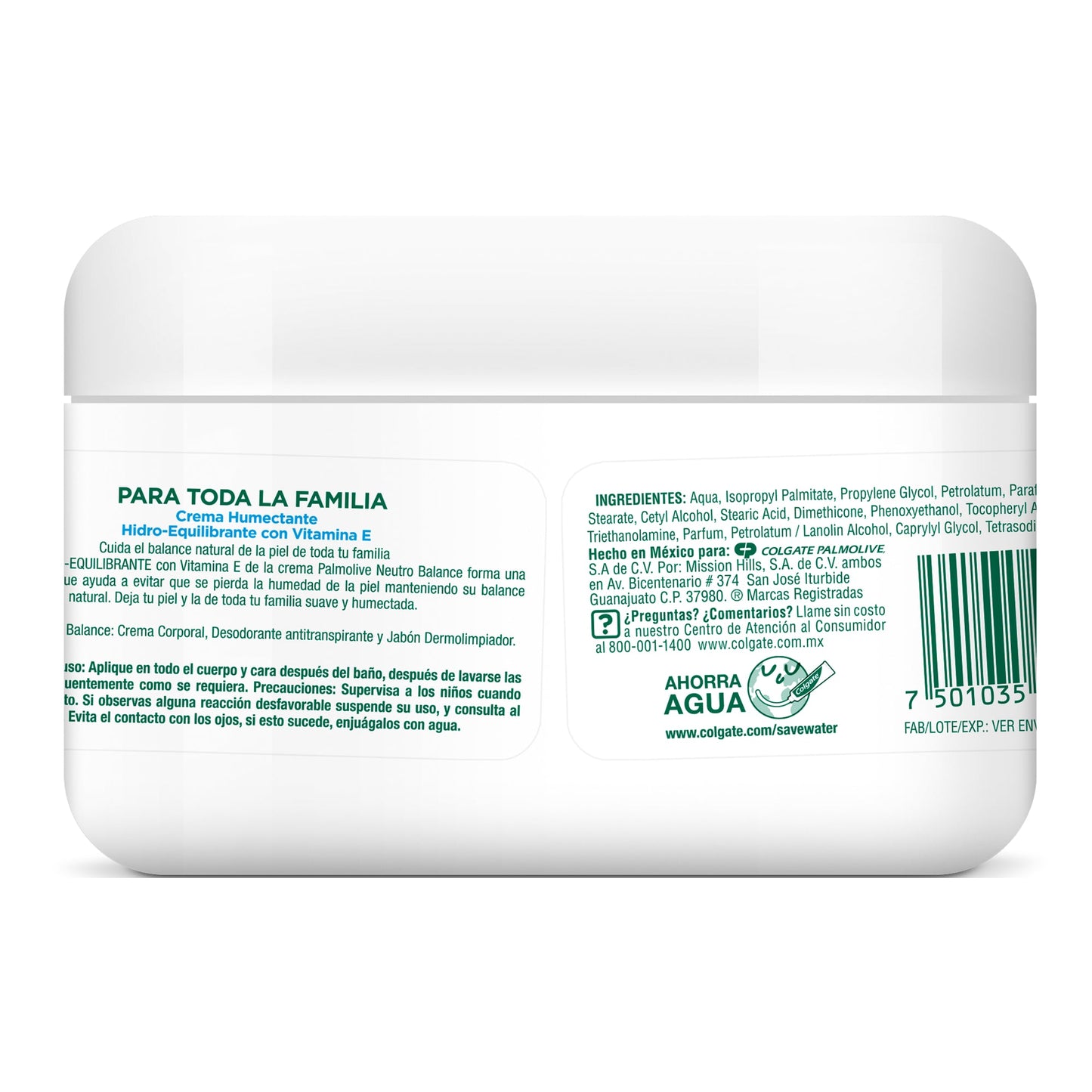 Crema Humectante Palmolive Neutro Balance Piel Normal 450 g