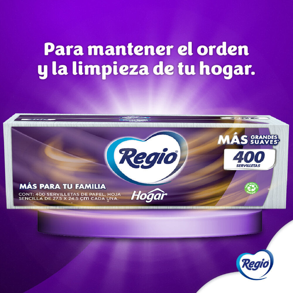 Servilletas Regio Hogar 500 pzas
