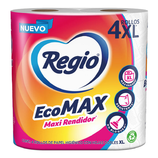 Papel Higiénico Regio Ecomax 4 rollos