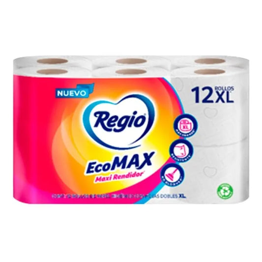 Papel Higienico Regio Ecomax 12 Rollos