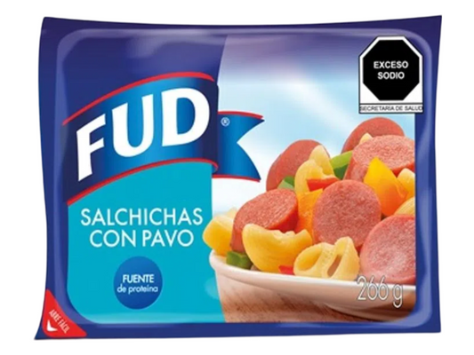 SALCHICHA DE PAVO FUD 266GRS