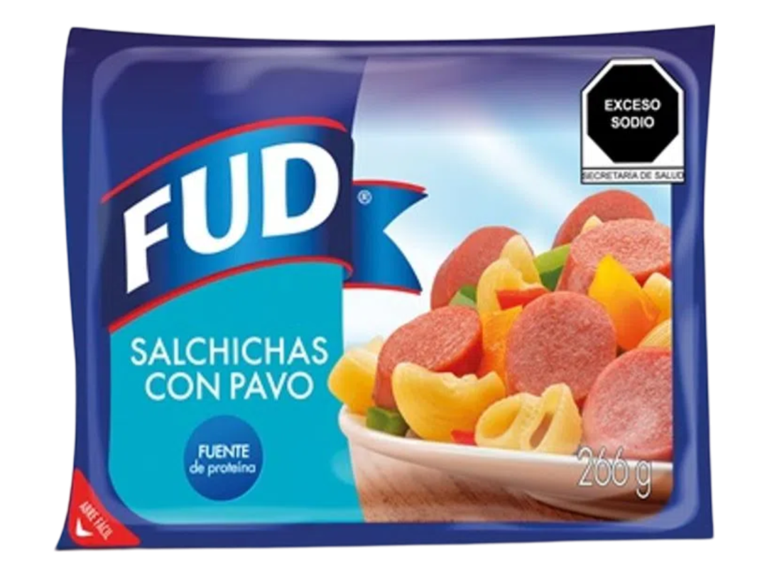 SALCHICHA DE PAVO FUD 266GRS