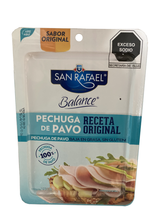 PECHUGA DE PAVO ESCALONADA SRF 250GRS