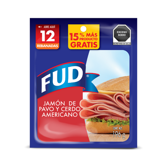 JAMON AMERICANO PAVO CERDO 1/196 GRS