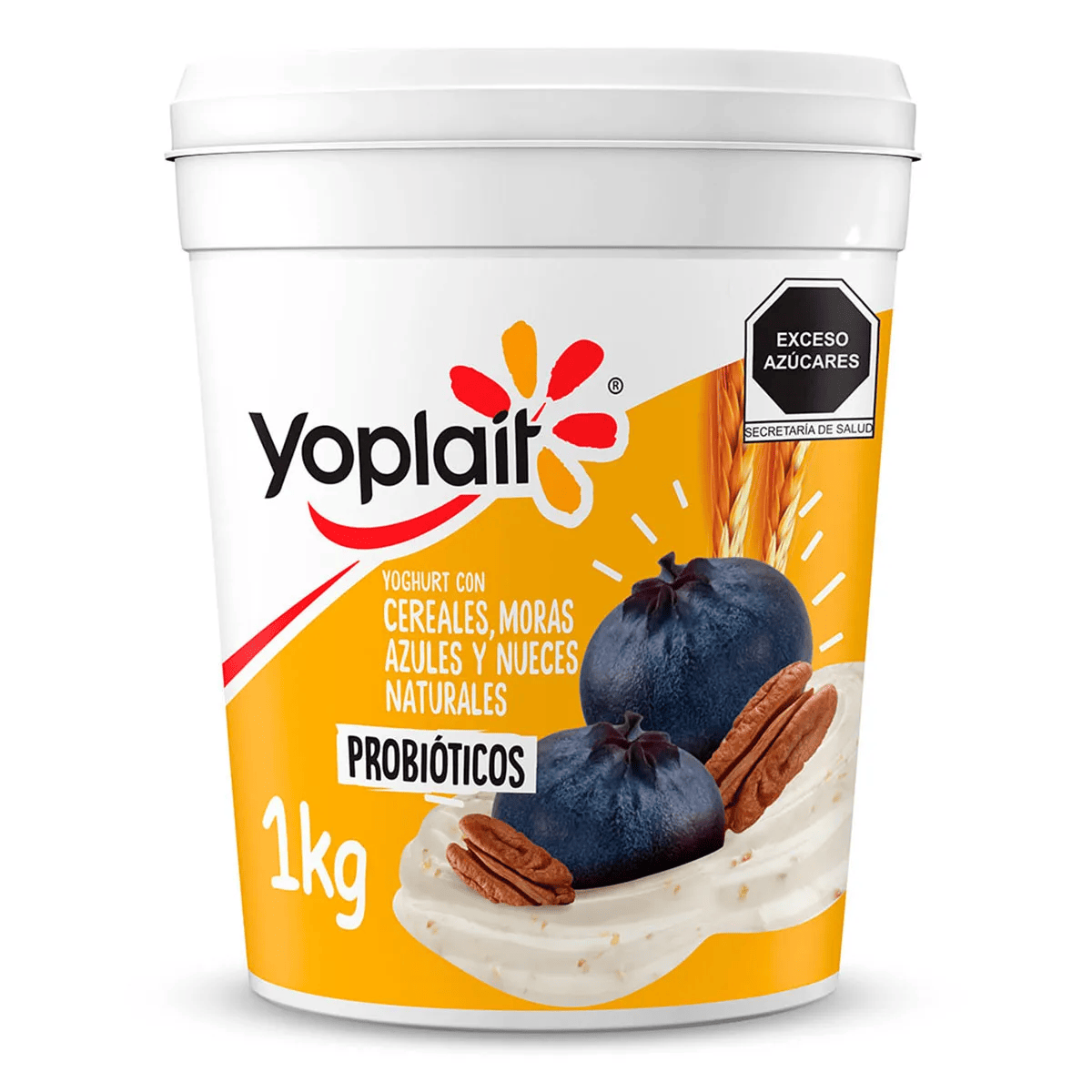 YOGURT YOPLAIT CEREAL MORA 1KG.