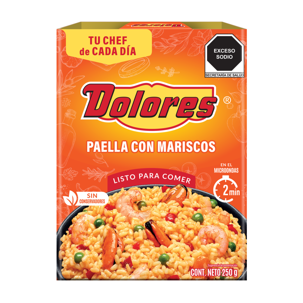 DOLORES RTE PAELLA C/MARISCOS  10/250 GR