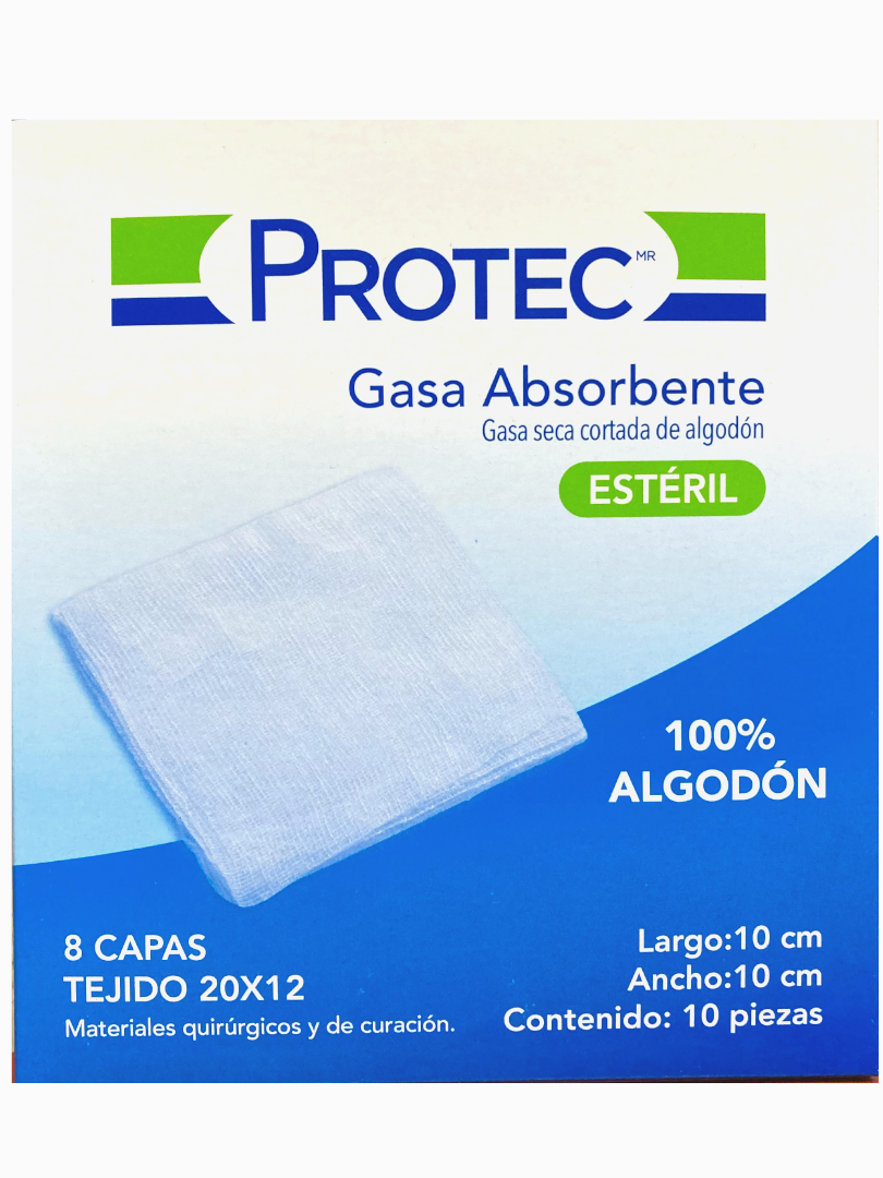 GASA PROTEC 10X10 CM 84/10 PZAS