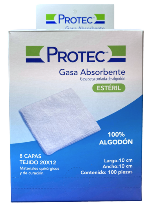GASA PROTEC 10X10 CM 12/100 PZAS