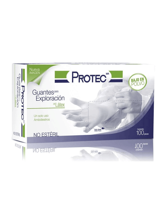 GUANTE LATEX PROTEC MED.10/100 PZA