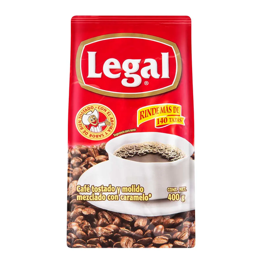 CAFE LEGAL 24/400GR TRAD BOLSA