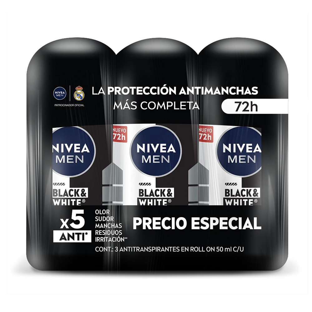 3PACK POWER ROLL ON HM  4/3/50 ML