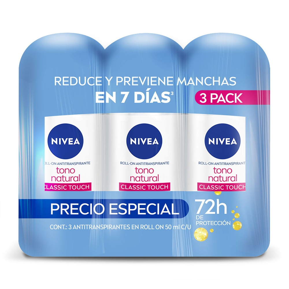 3PACK ROLL ON ACLAR NAT MJ 4/3/50 ML