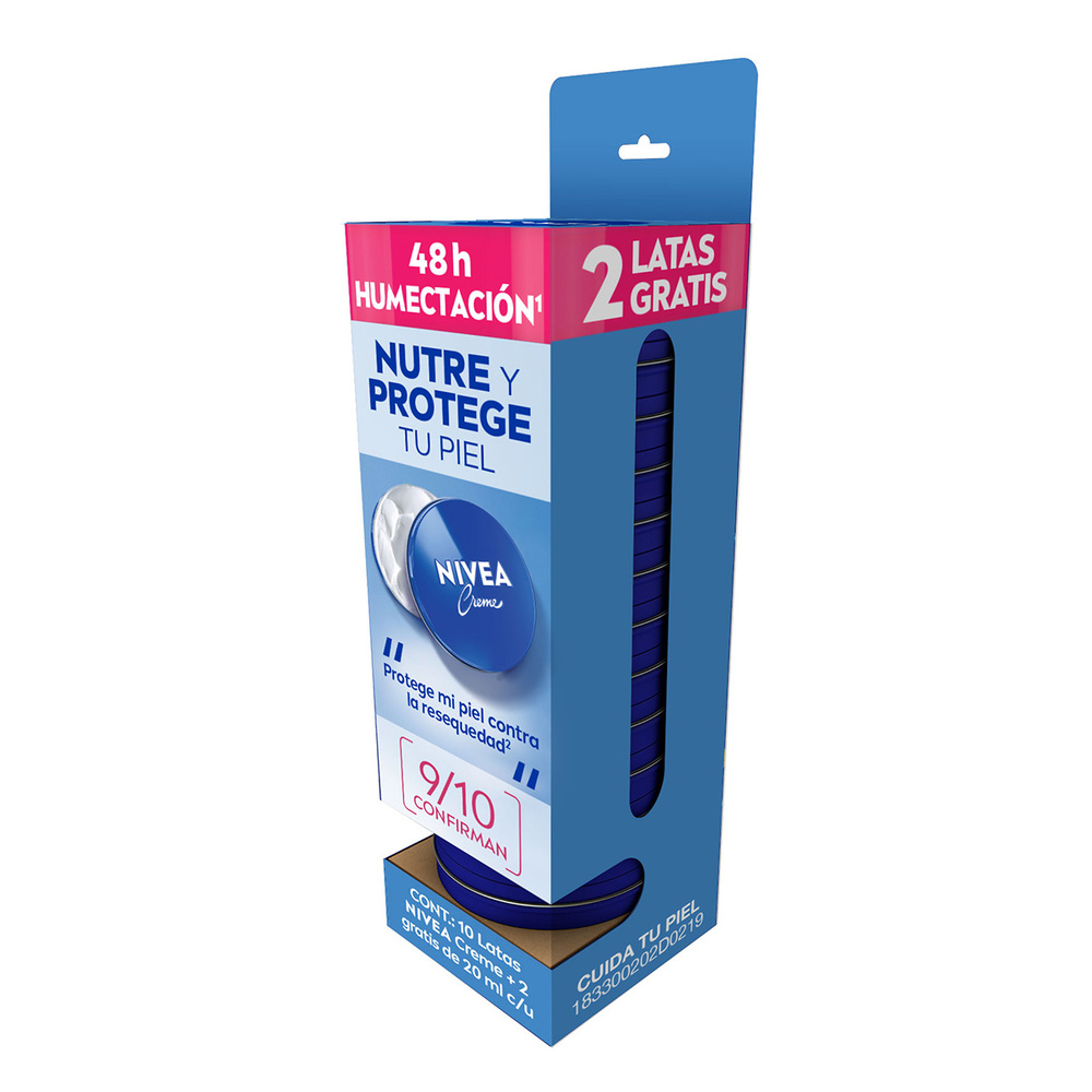 EXHIBIDOR CREM 10 MAS 2 NIVEA  6/20 ML