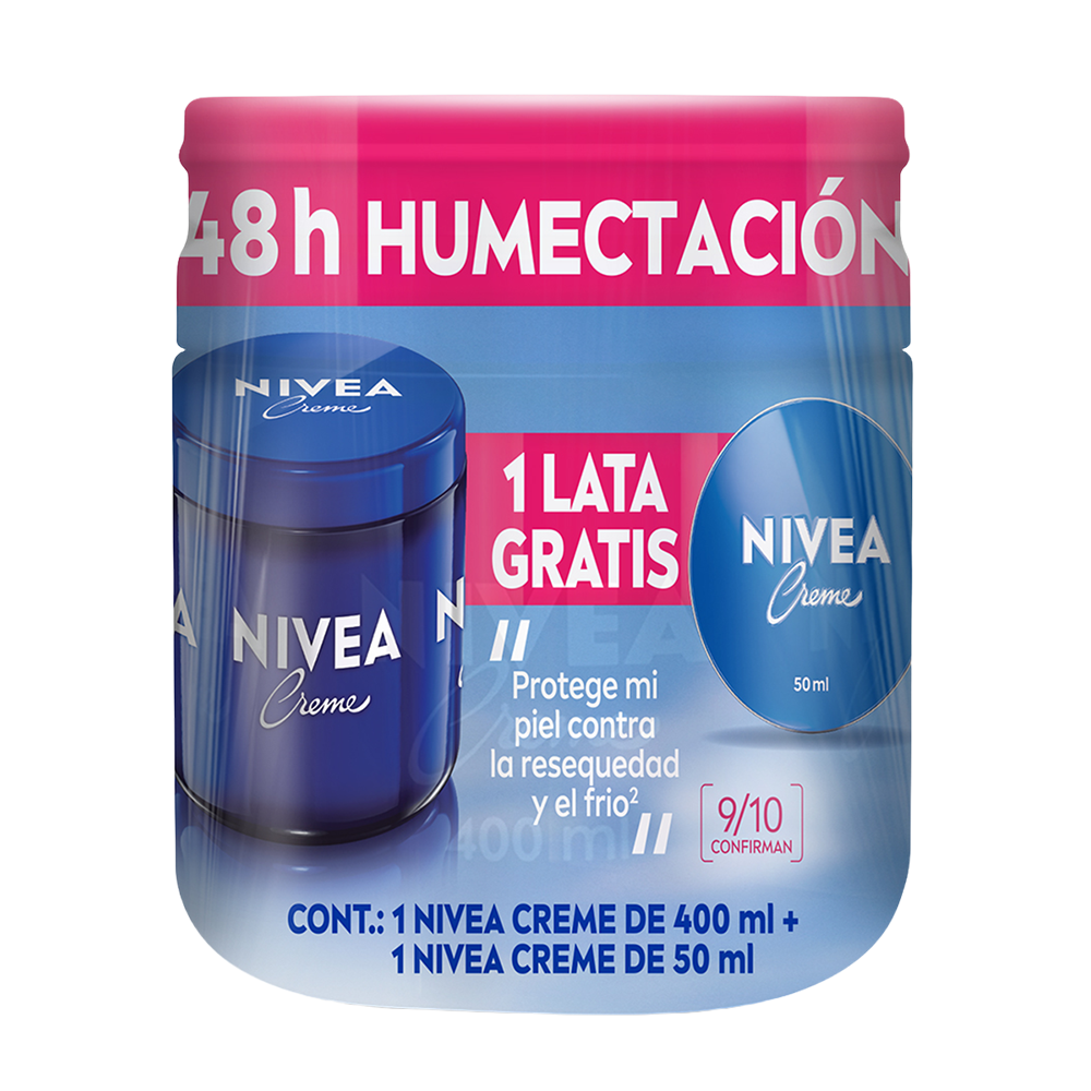 NIVEA CREME TARRO 12/400ML GRAT.50ML